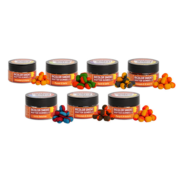 Wafters Benzar Mix Bicolor Smoke Wafter Dumbells Chocolate&amp;Orange 10x8mm