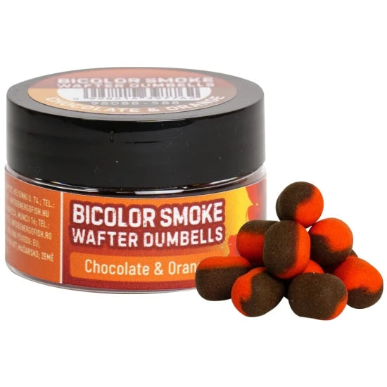 Wafters Benzar Mix Bicolor Smoke Wafter Dumbells Chocolate&orange 10x8mm