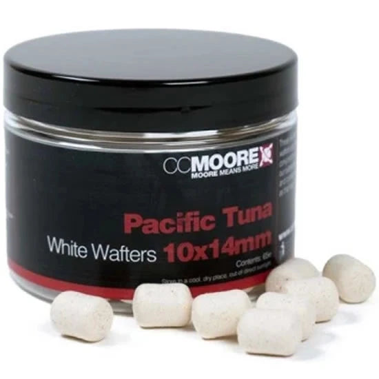 Wafters Cc Moore Dumbell, White, Pacific Tuna, 10x14mm, 65buc/cutie