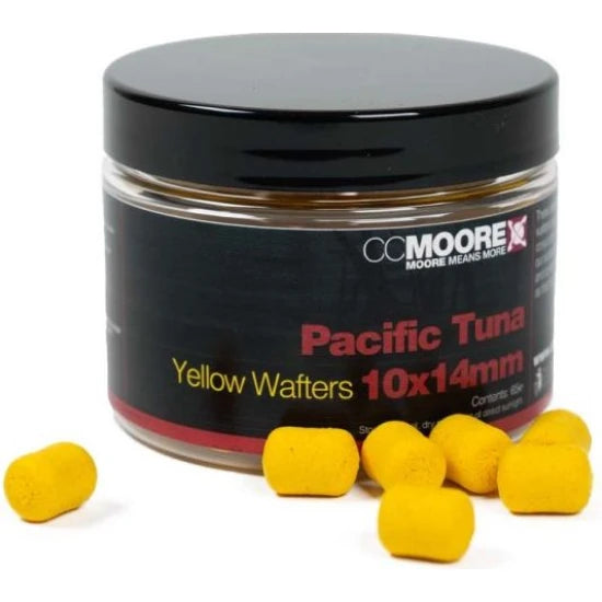 Wafters Cc Moore Dumbell, Yellow, Pacific Tuna, 10x14mm, 65buc/cutie