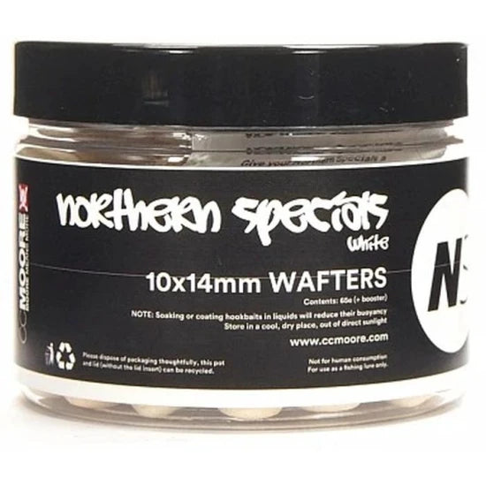 Wafters Cc Moore Northern Special Dumbells, Ns1 White, 10x14mm, 50buc/cutie