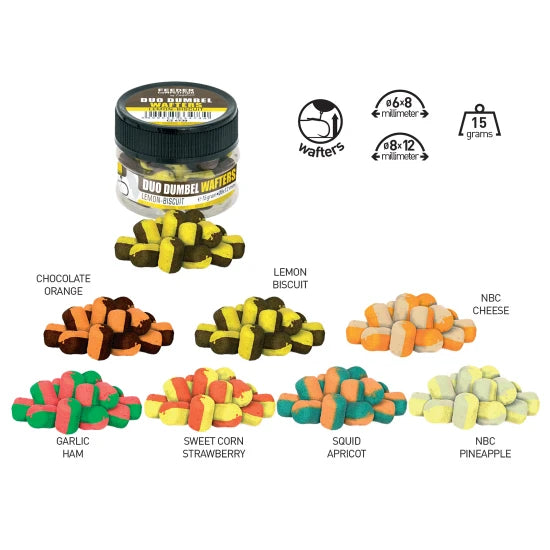 Wafters Carp Zoom Duo Dumbel 6x8mm Nbc-pineapple