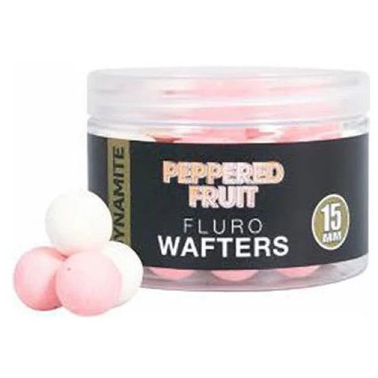 Wafters Dynamite Baits Peppered Fruit Fluo Wafter 15mm