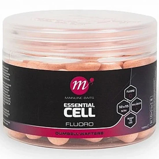 Wafters Dumbell Mainline Fluoro Pink, Essential Cell, 12x15mm