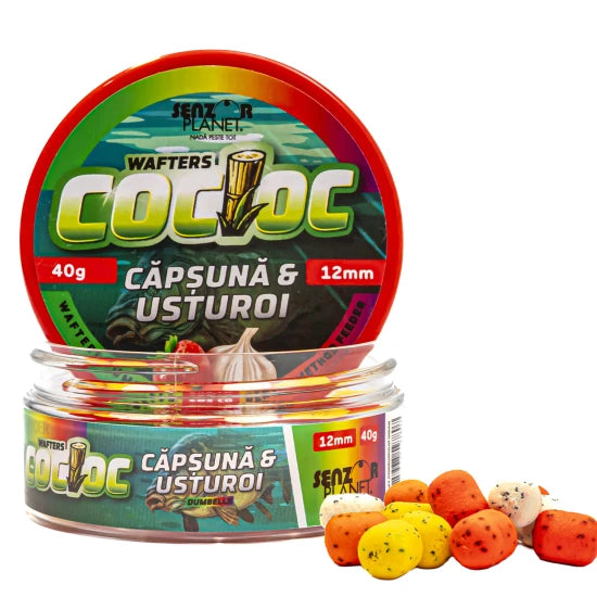 Wafters Dumbells Senzor Cocioc, Capsuna Si Usturoi, 12mm, 40g