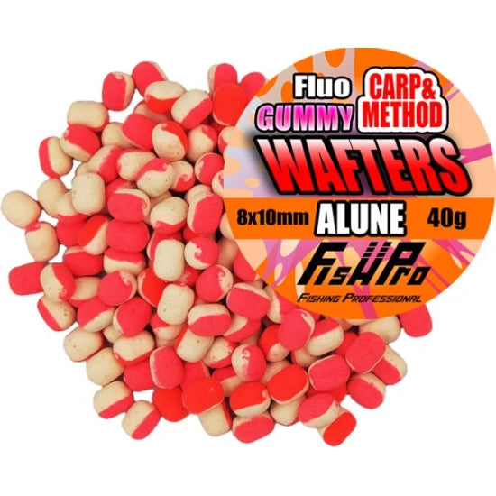 Wafters Fish Pro Carp&method Gummy Fluo, Alune, 8x10cm, 40g