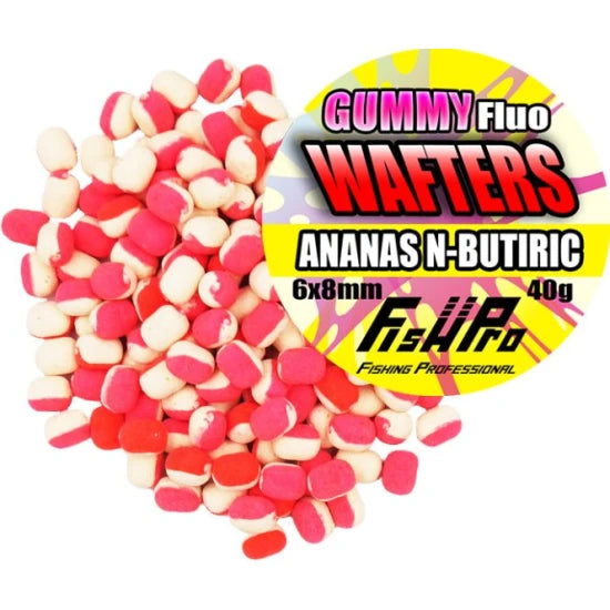 Wafters Fish Pro Gummy Fluo, Alune, 6x8cm, 40g