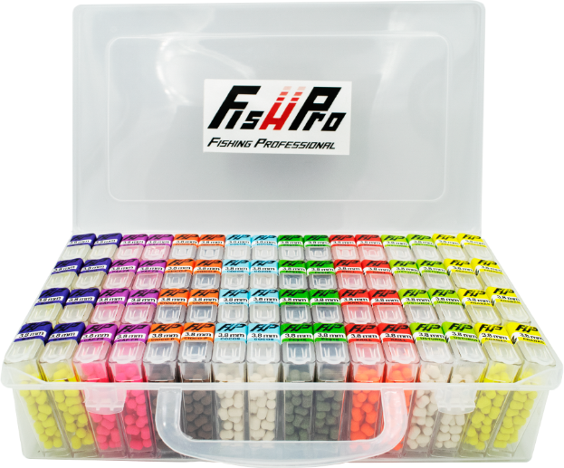 Wafters Fish Pro Easy Open Mega Box, 8 Arome, 64 Cutii, Multicolor, 3.8x5m