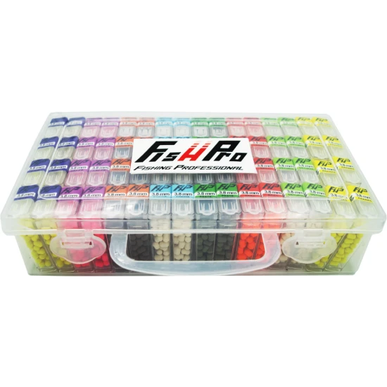 Wafters Fish Pro Easy Open Mega Box, 8 Arome, 64 Cutii, Multicolor, 3.8x5m