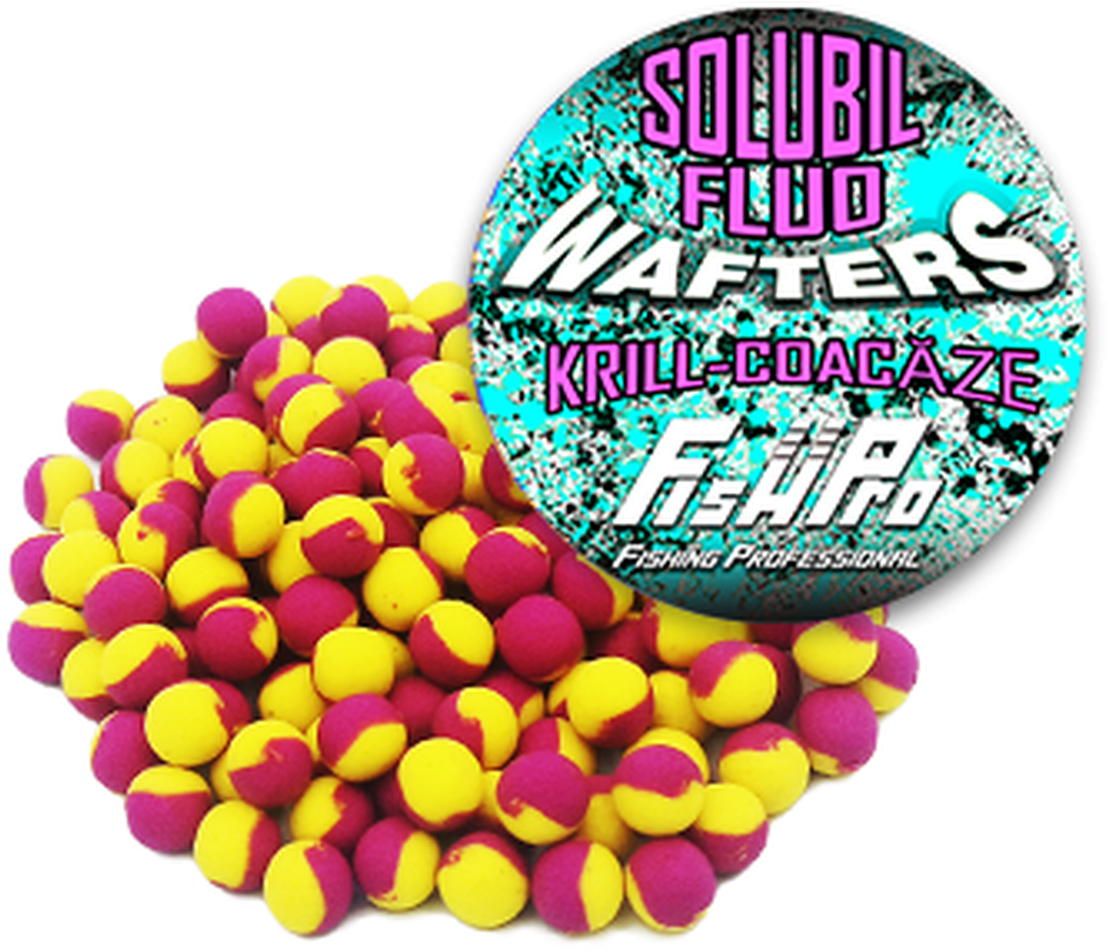 Wafters Fish Pro Solubile Fluo, Krill Coacaze, 8mm, 40g