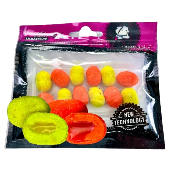 Wafters Lk Baits, Fruit Mix, Galben Portocaliu, 14mm, 12buc/pac