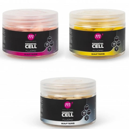 Wafters Mainline Fluoro White, Iso Fish, 15mm