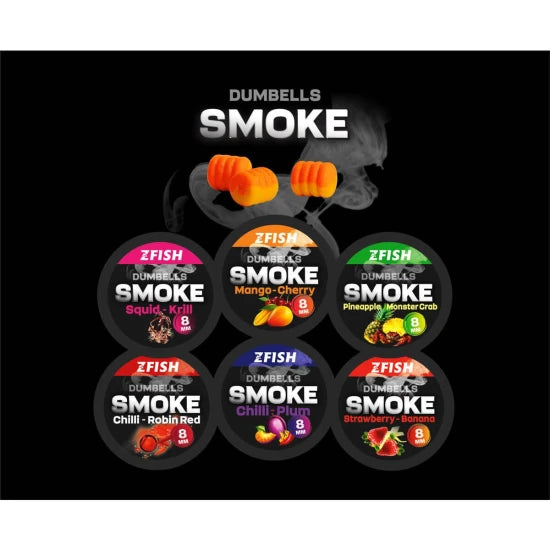 Wafters  Zfish Smoke Pop Up Dumbells 8 Mm, Chilli-robin Red, 20g