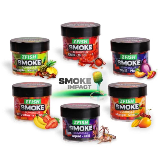 Wafters  Zfish Smoke Pop Up Dumbells 8 Mm, Mango-cherry, 20g