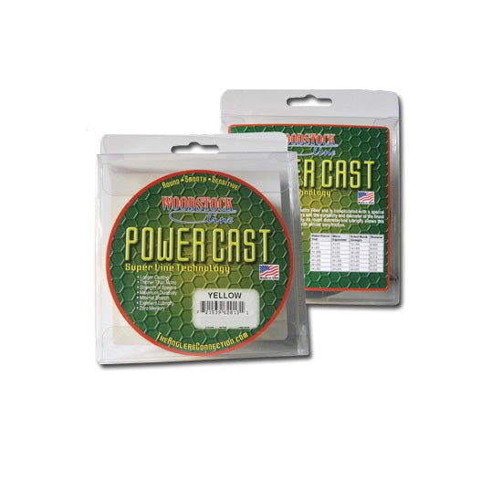 Woodstock fir textil Power Cast 8lb, 150yds, galben