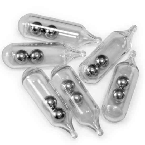 Zornaitoare Sticla Black Cat Glass Rattle, 6mm, 6buc/pac